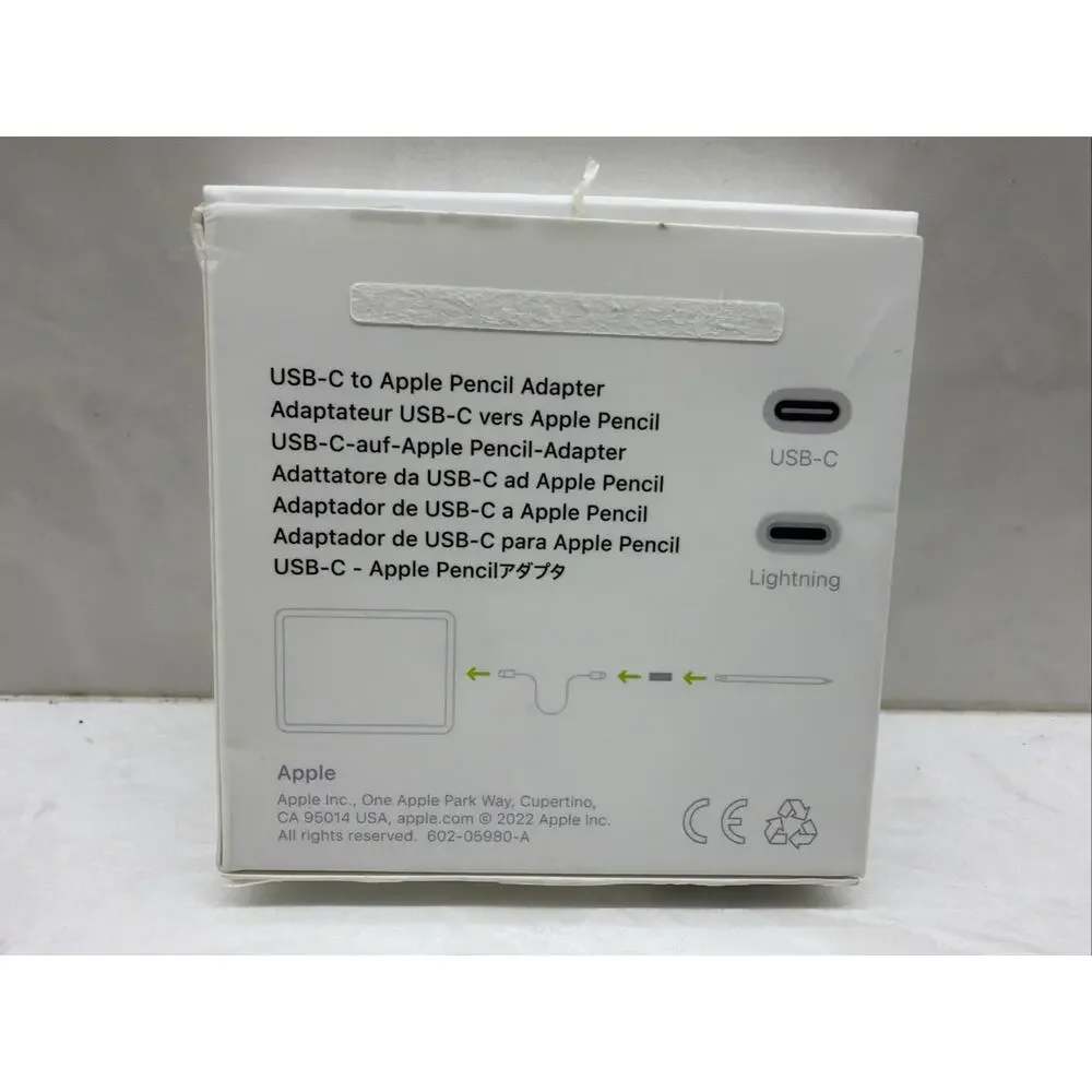 Genuine Apple Pencil Adaptor Lightning to USB-C A2869 MQLU3AM/M